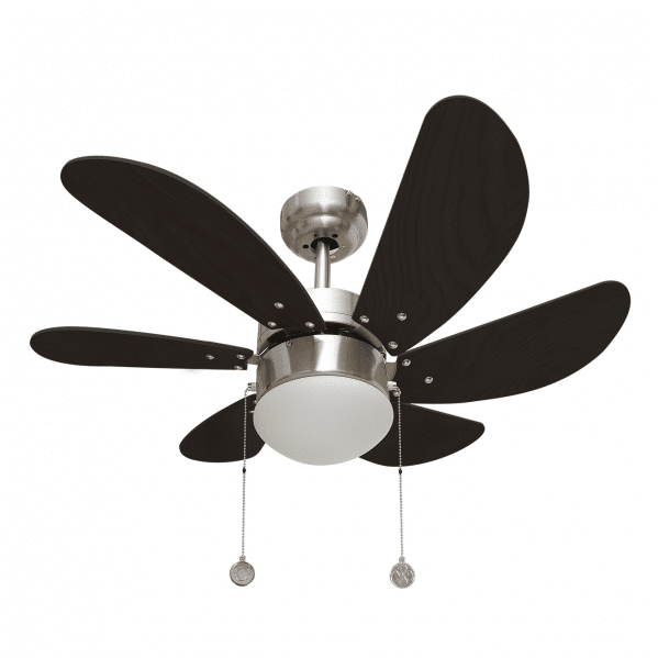 Ventilador de Techo Delfín Níquel Wengue