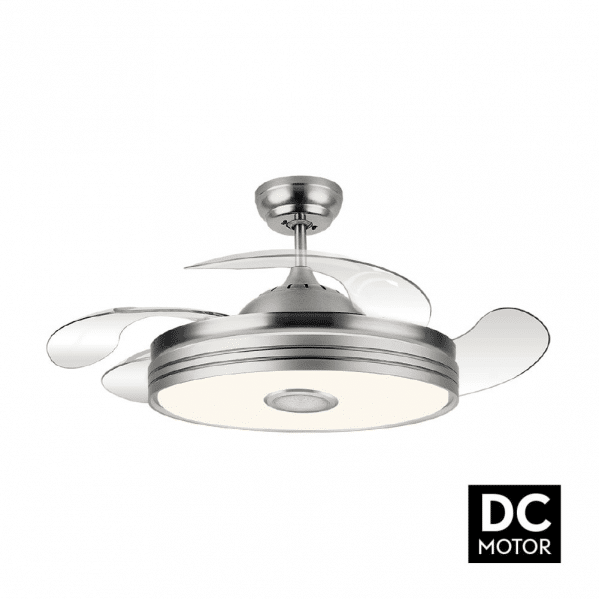 Ventilador Plegable de Techo Matanuska Níquel DC
