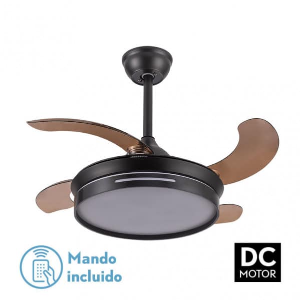 Ventilador Plegable de Techo Mbatis Negro DC