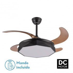 Ventilador Plegable de Techo Nashi Negro DC
