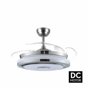 Ventilador Plegable de Techo Solano Níquel DC