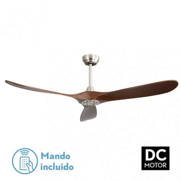 Ventilador de Techo Marín Níquel Roble DC